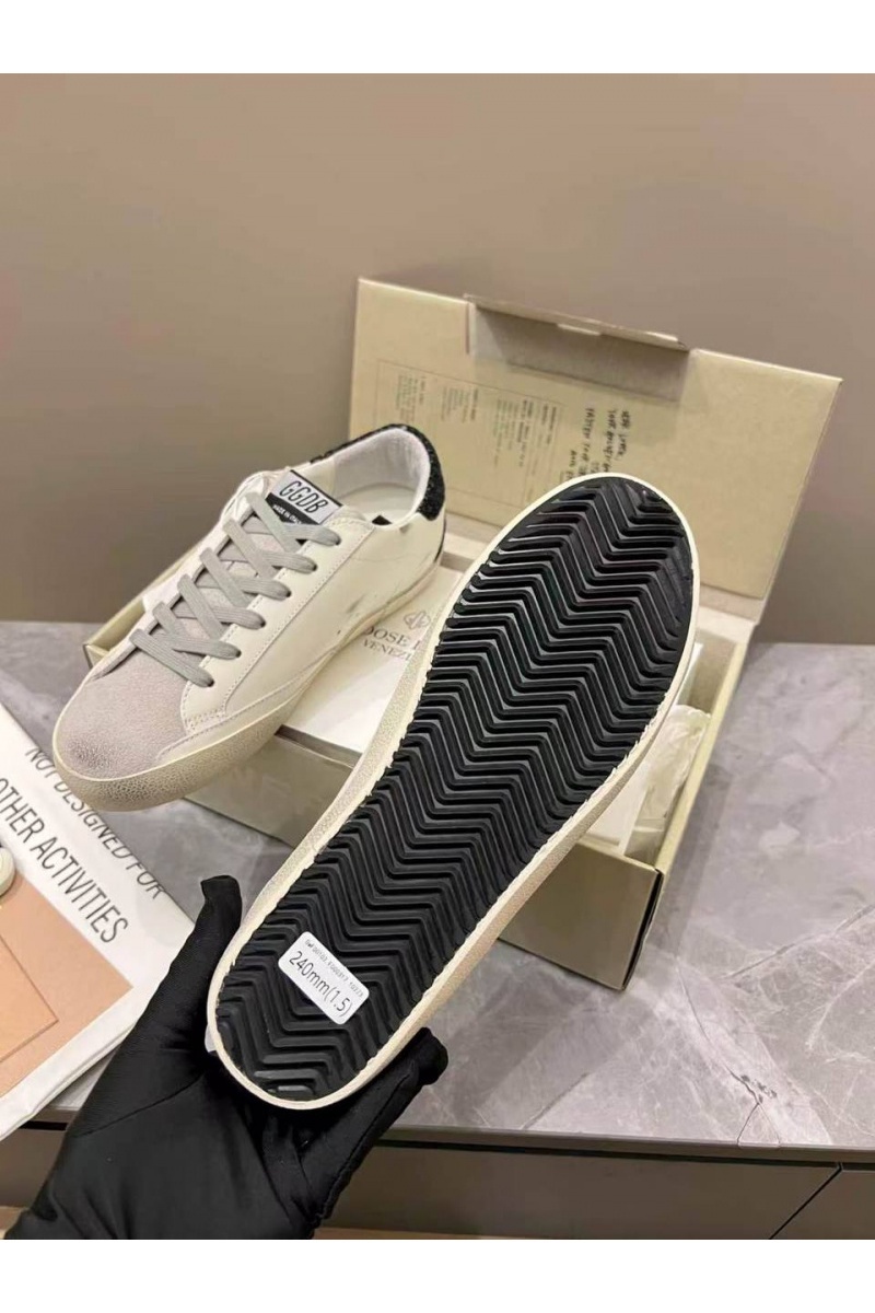 Designer Clothing Женские кожаные кроссовки Golden Goose Super Star premium