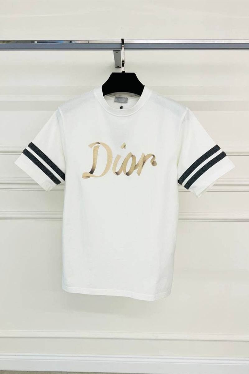 Dior Мужская футболка белого цвета