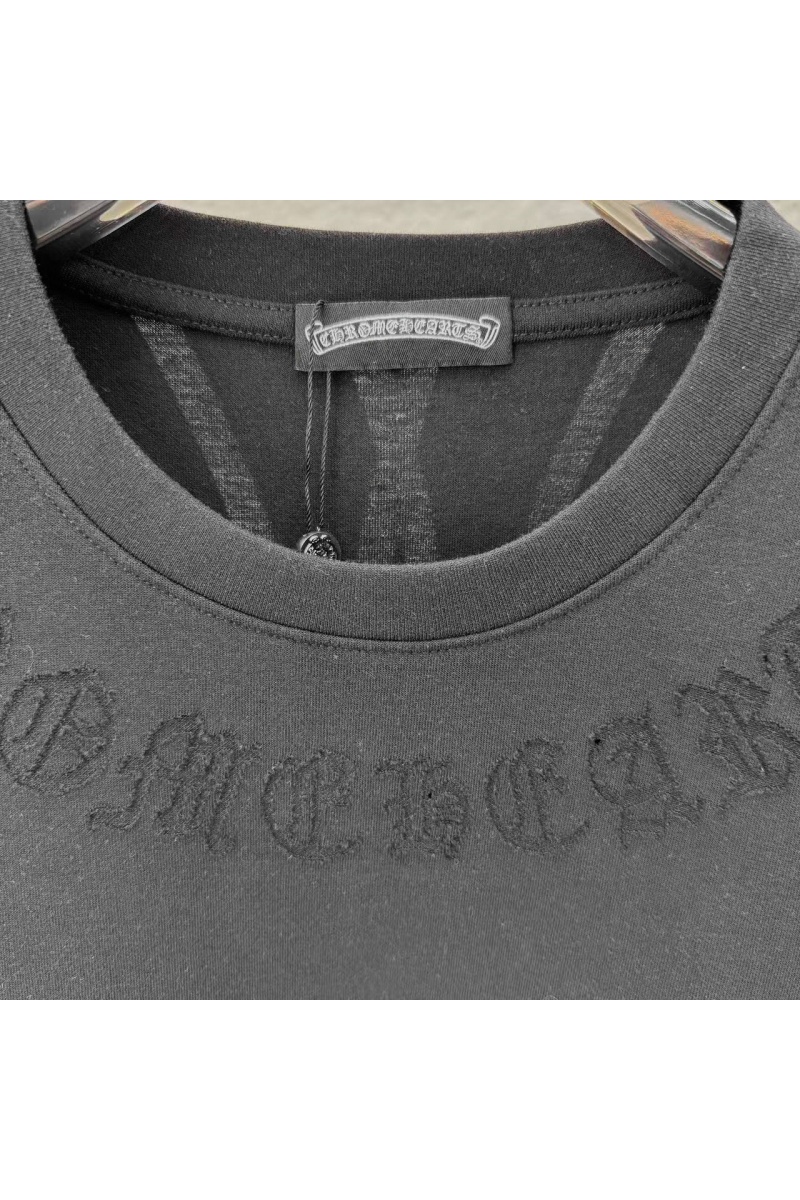 Chrome Hearts Чёрная оверсайз футболка premium