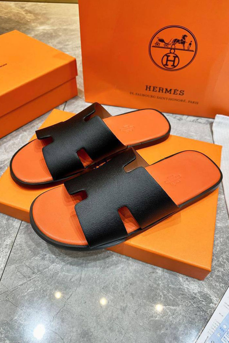 Hermes Мужские шлёпанцы Izmir - Black / Orange
