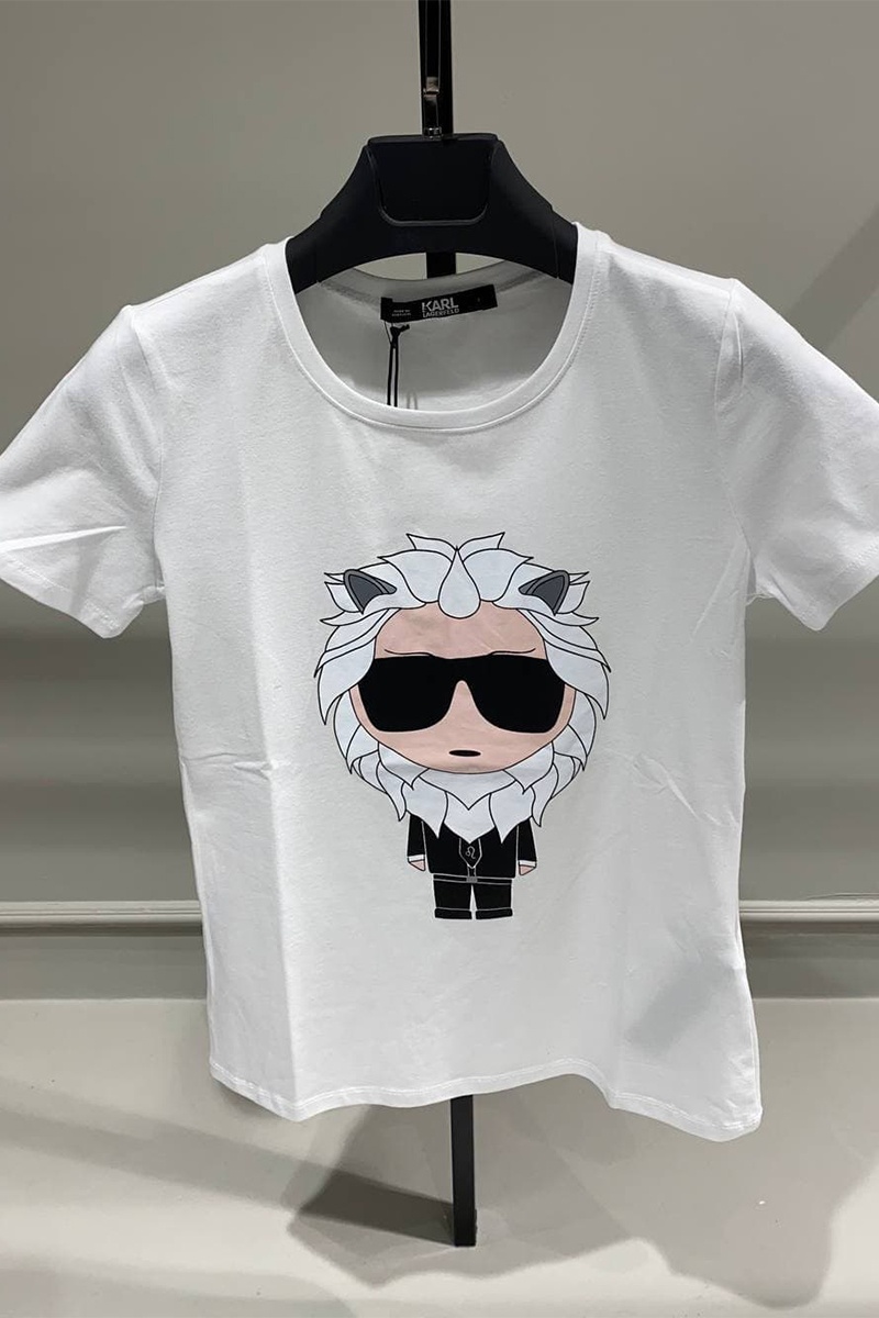 Company КL Женская белая футболка "Leo"