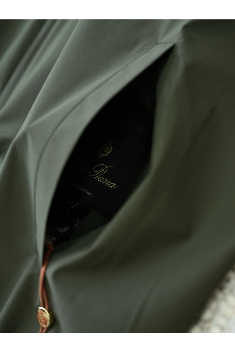 Loro Piana Двусторонняя ветровка premium - Army Green