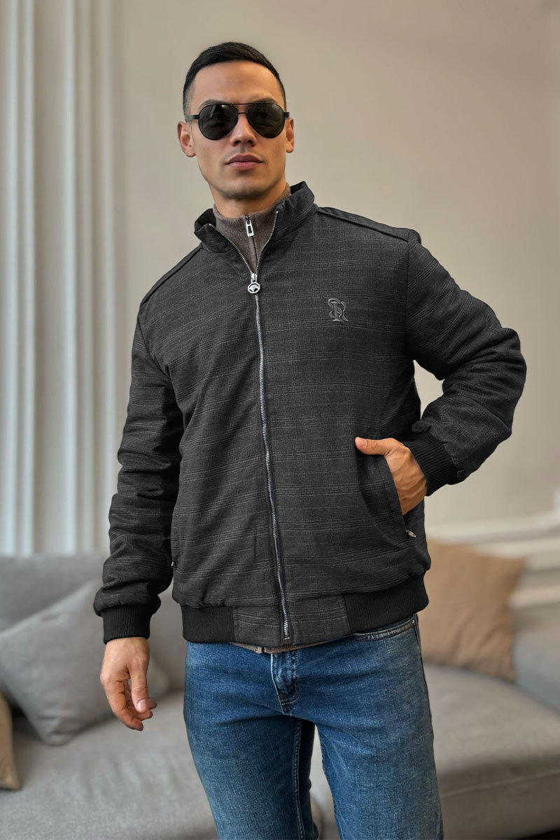 Stеfаnо Riссi Куртка чёрного цвета logo-embroidered