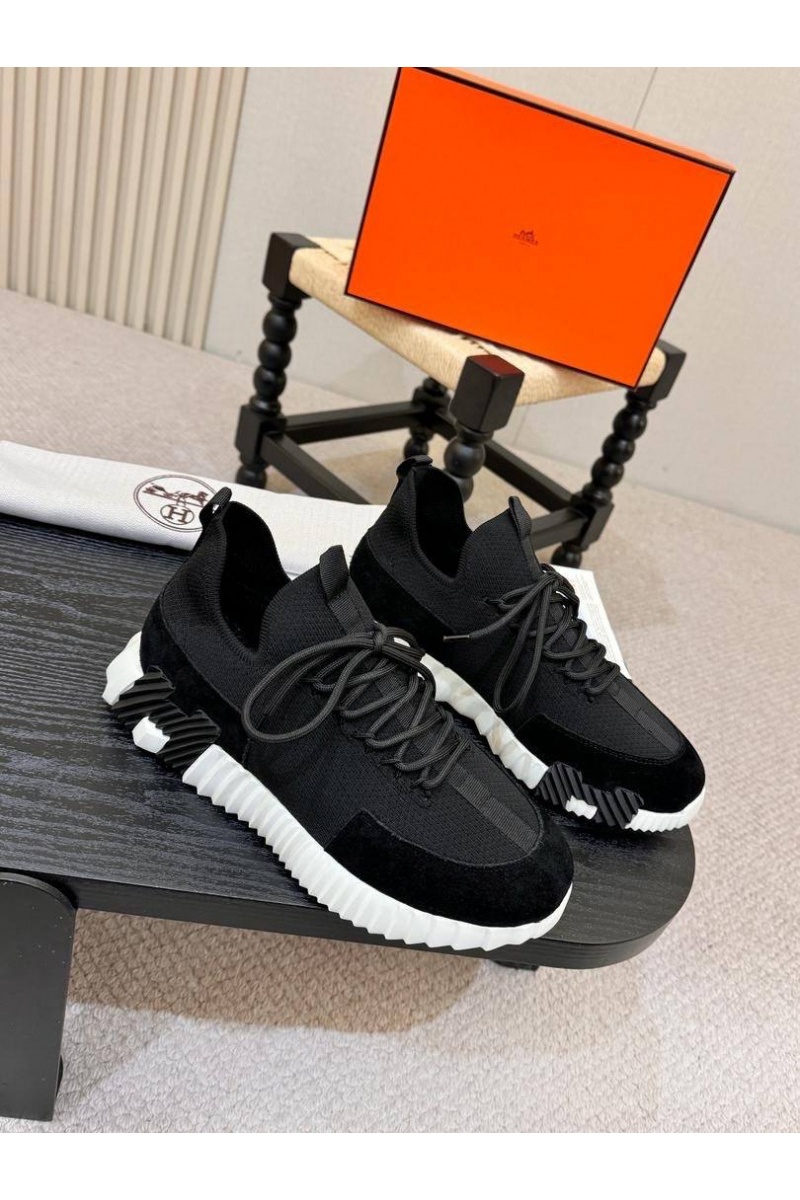 Hermes Текстильные кроссовки lift slip-on
