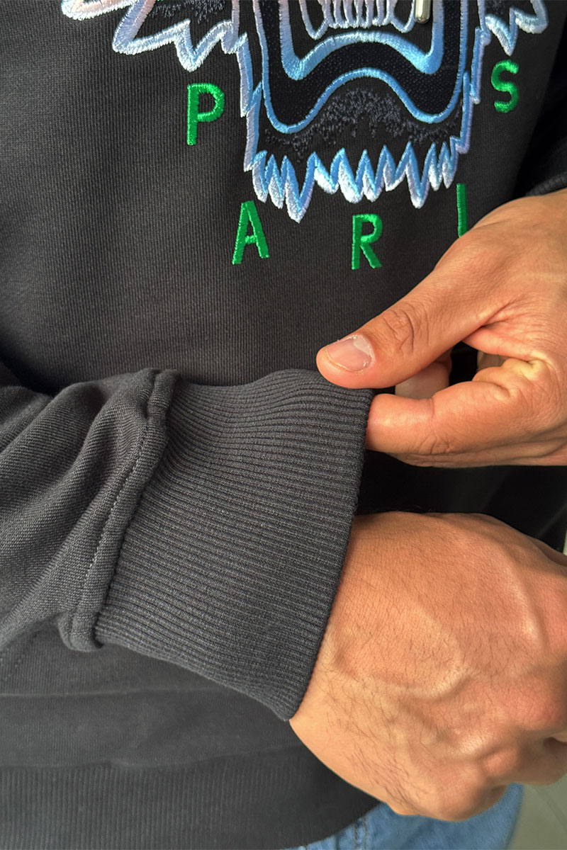 Kenzo Мужское худи Gradient Tiger logo-embroidered 
