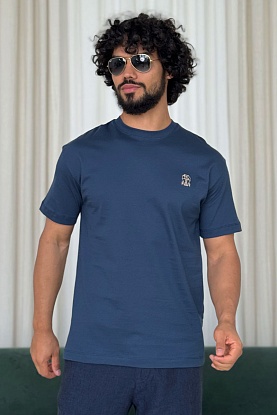 Мужская синяя футболка 