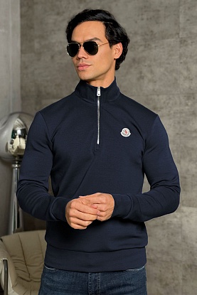 Мужской джемпер logo-patch - Navy