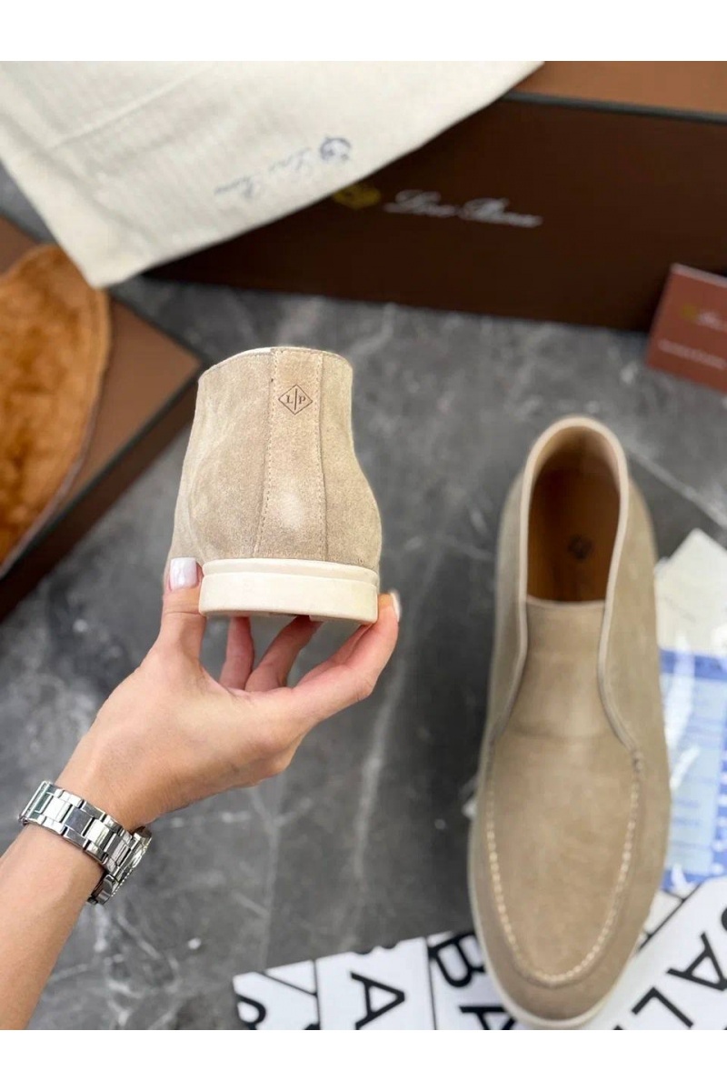 Loro Piana Мужские лоферы с меховой стелькой 