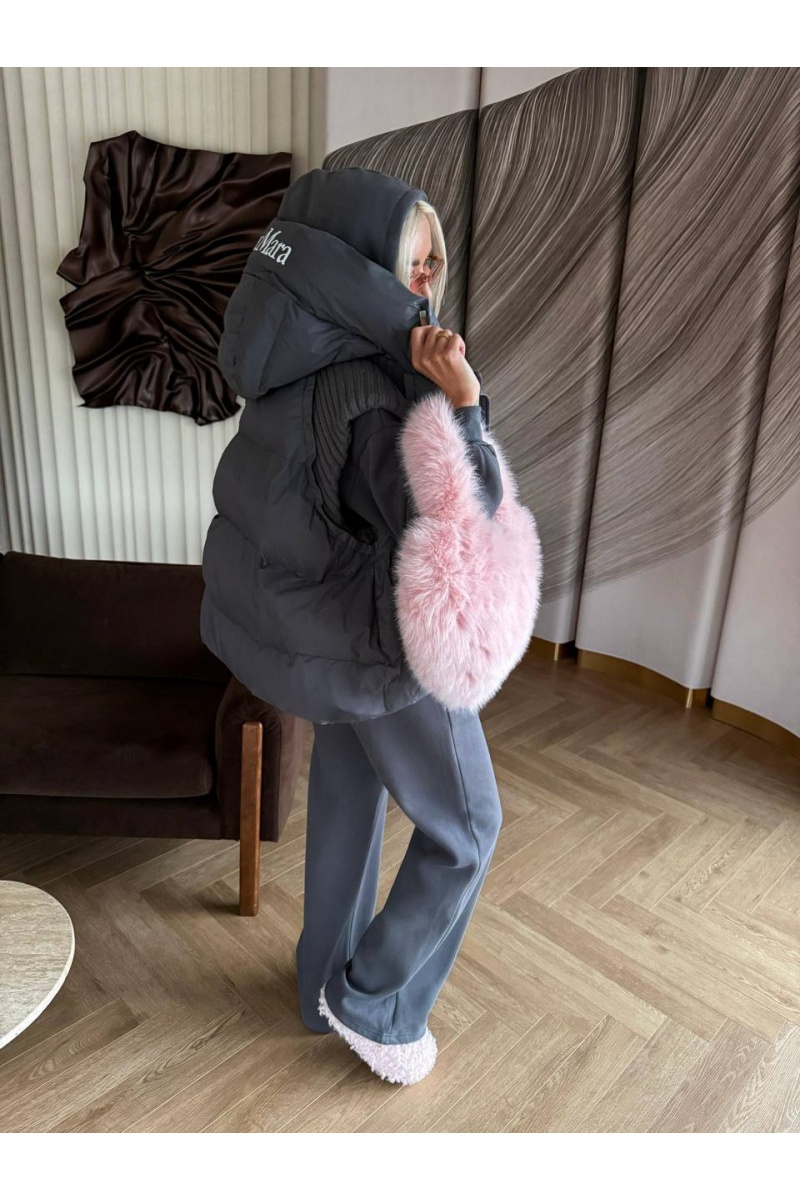 Max Mara Женский костюм тройка на флисе Premium - Grey
