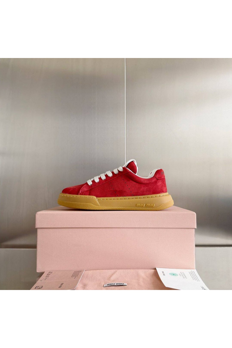MIU MIU Женские кроссовки Premium - Red