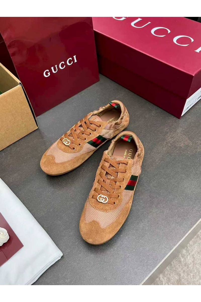 Gucci Женские кроссовки GG Shift premium