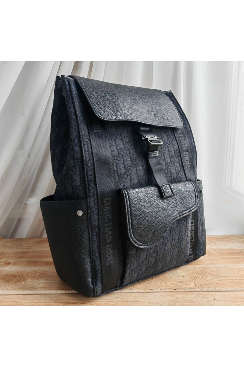 Dior Рюкзак Oblique Jacquard 42x30 см - Black