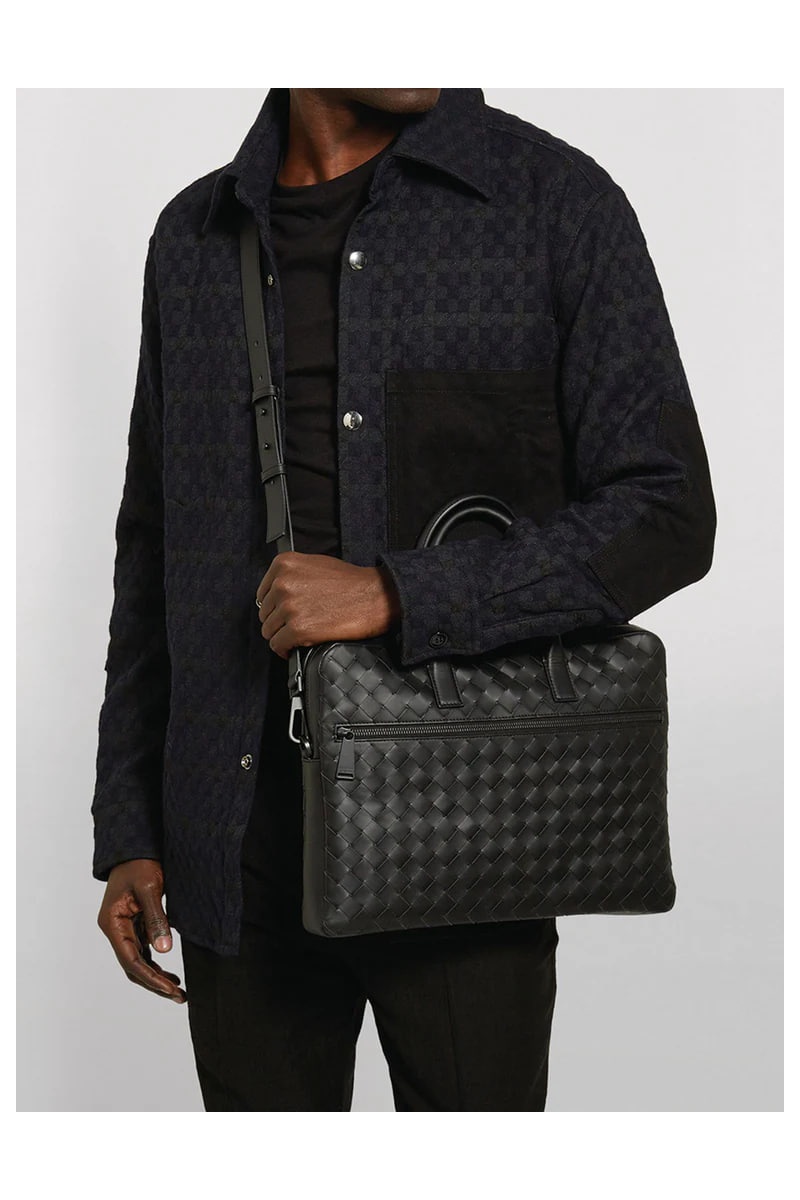 BV Кожаный портфель Premium 36x27x6 см