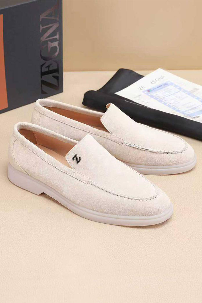 Zegna Мужские замшевые лоферы 