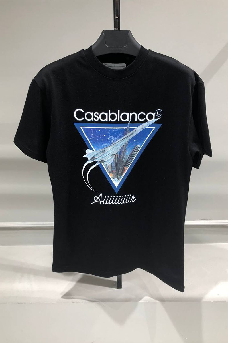 Casablanca Чёрная футболка Aiiiiiir logo-print