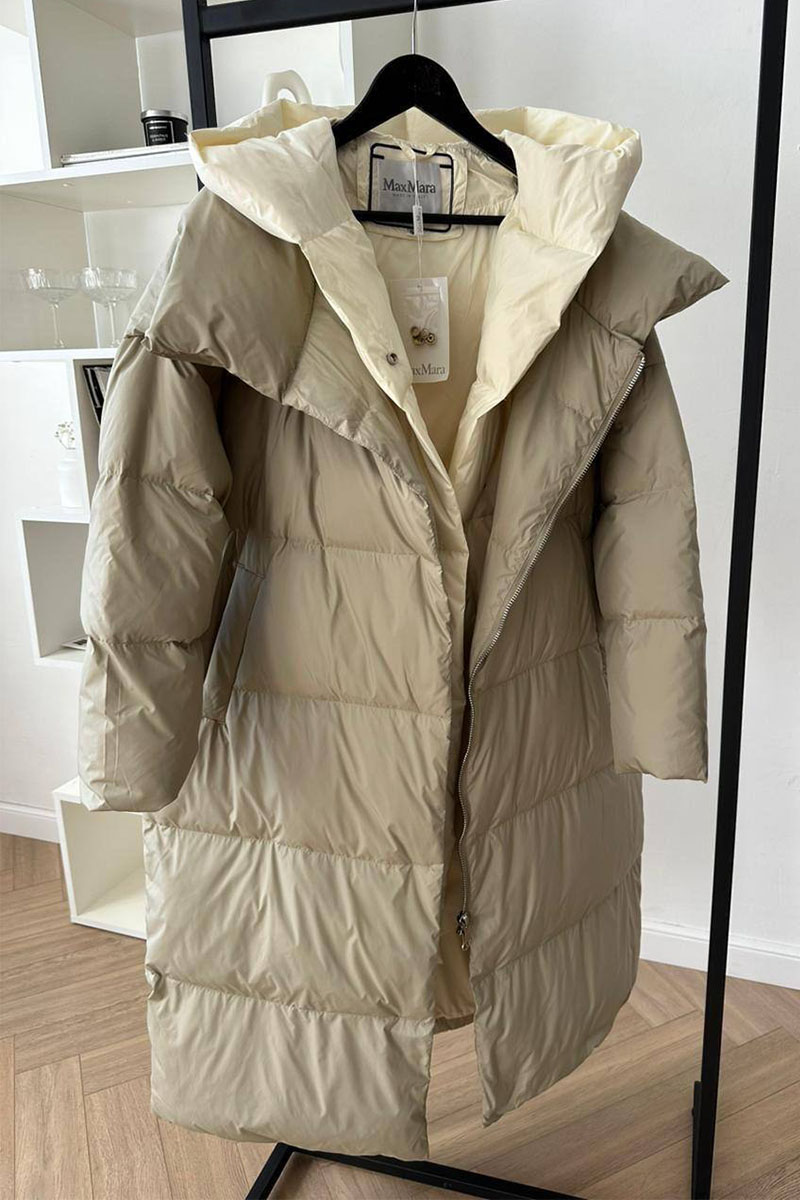 Designer Clothing Женский зелёный пуховик Max Mara