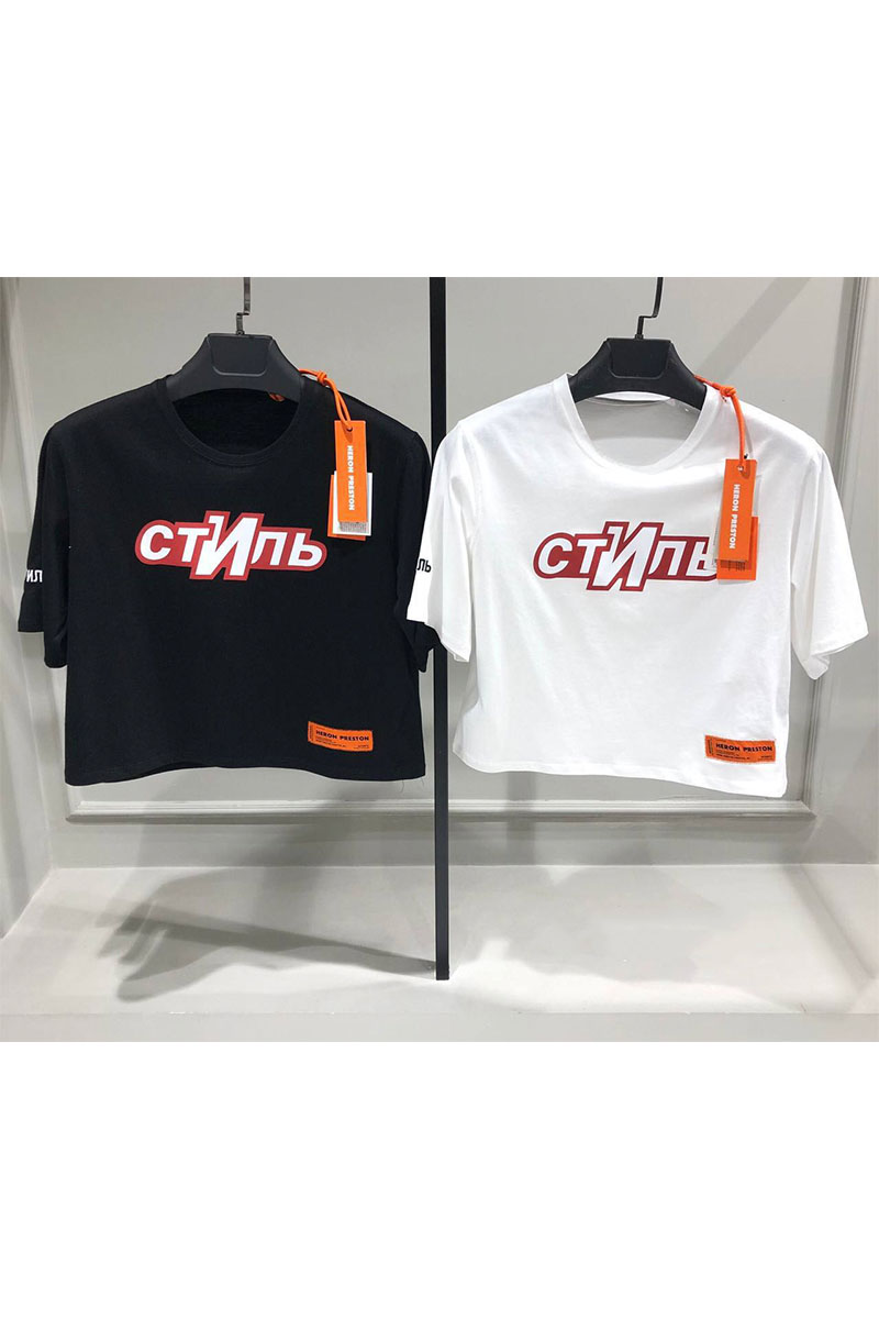 Heron Preston Чёрная оверсайз футболка "Стиль"