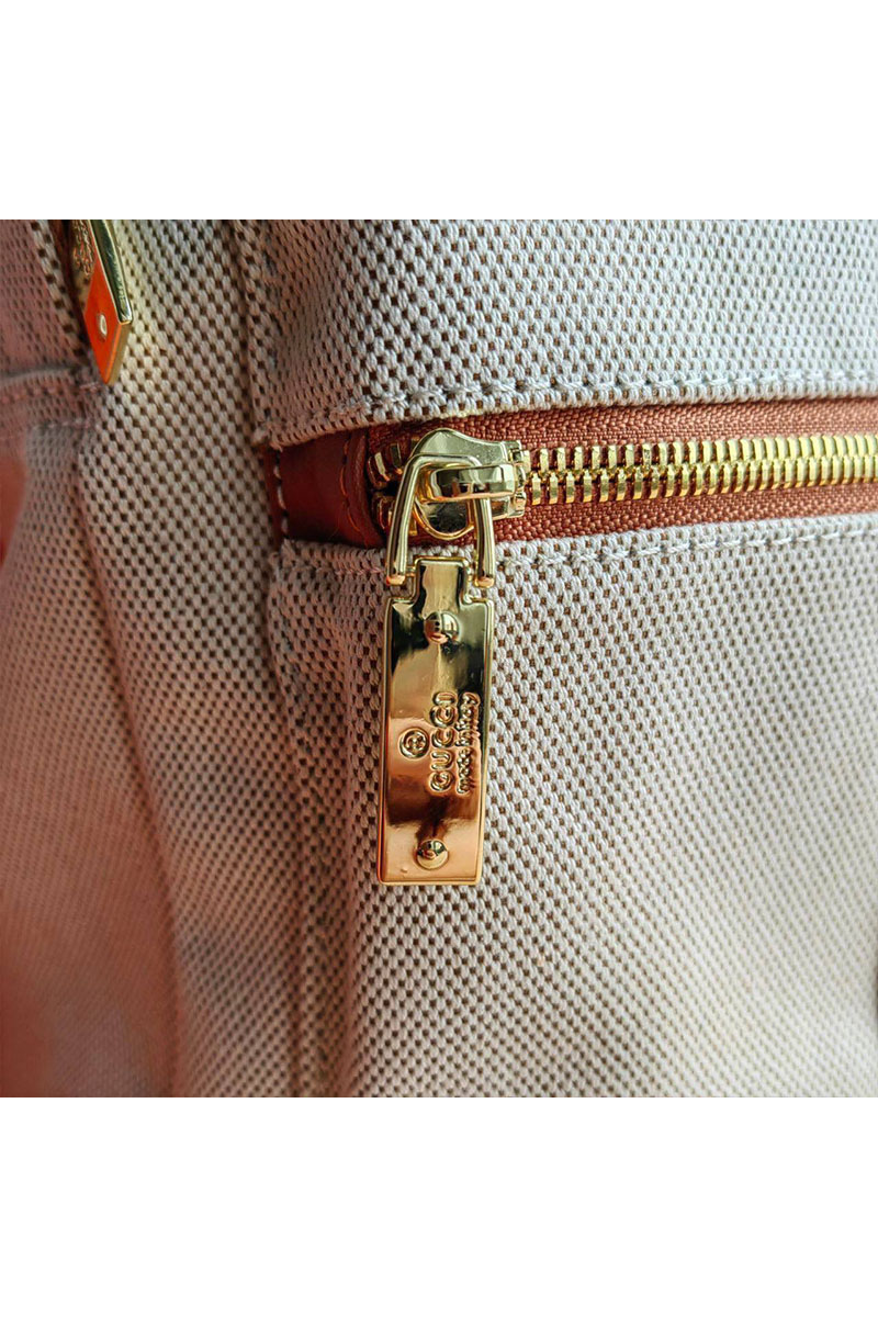 Gucci Женский текстильный рюкзак Interlocking G 40x32 см