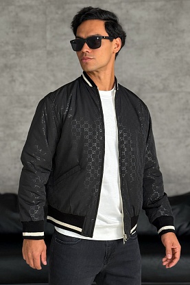 Двусторонний бомбер GG Monogram