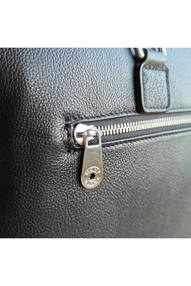 Montblanc Кожаная чёрная сумка 39x29 см