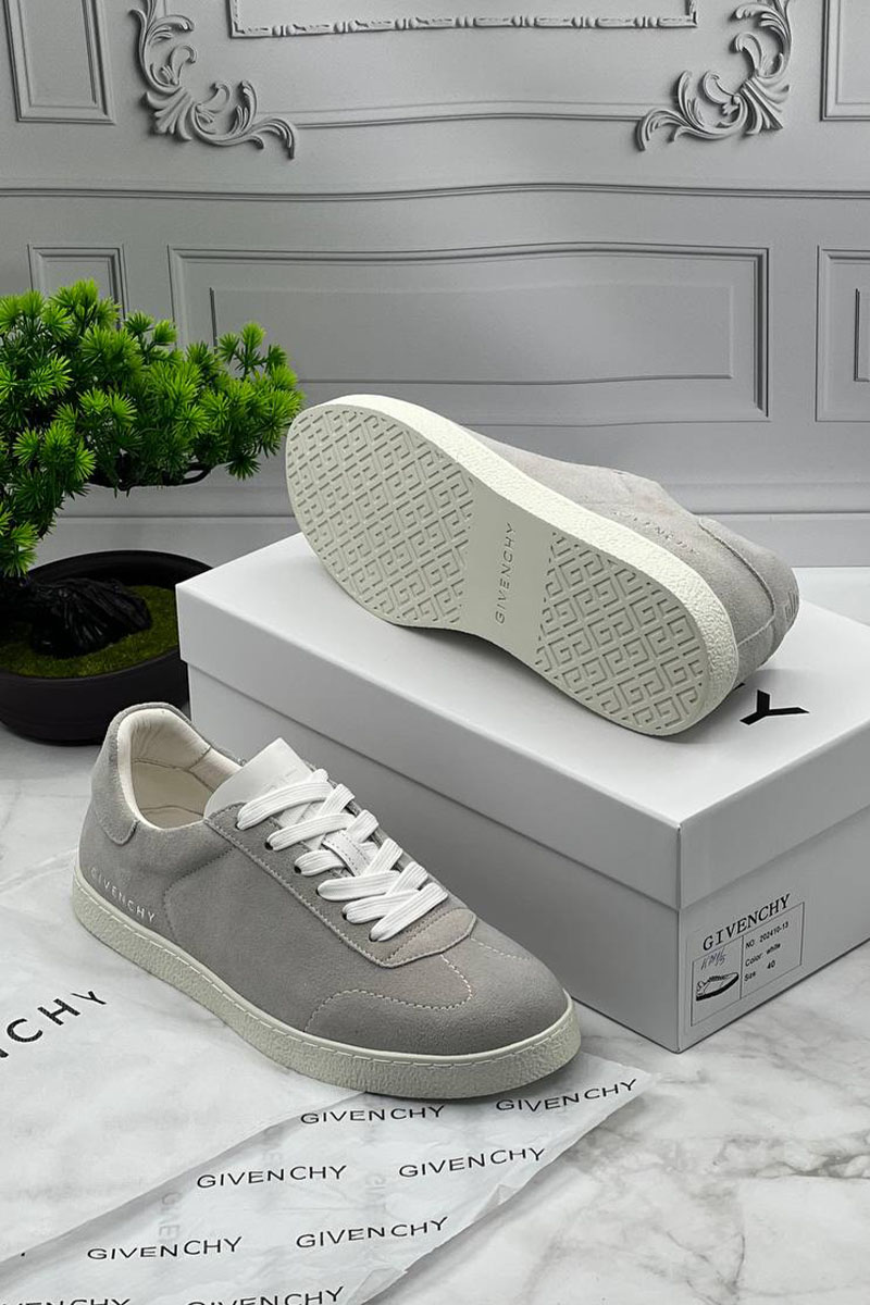 Givenchy Мужские замшевые кроссовки Town - Grey