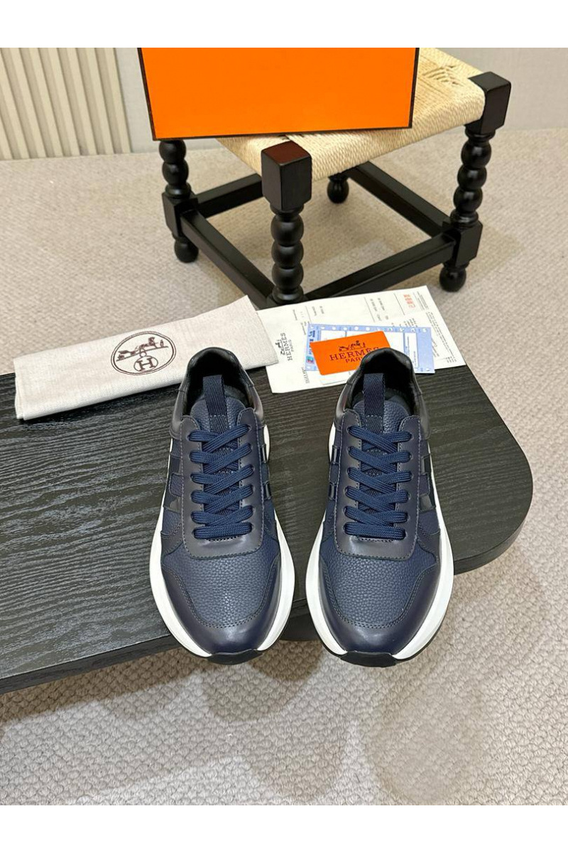 Hermes Мужские кожаные кроссовки 