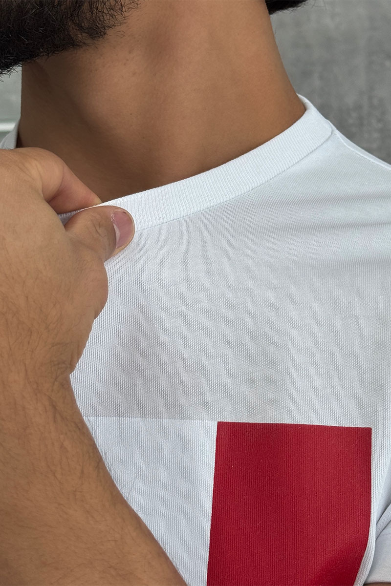 Dsquared2 Футболка белого цвета Flag of Canada 