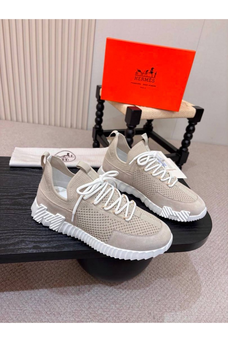 Hermes Текстильные кроссовки lift slip-on