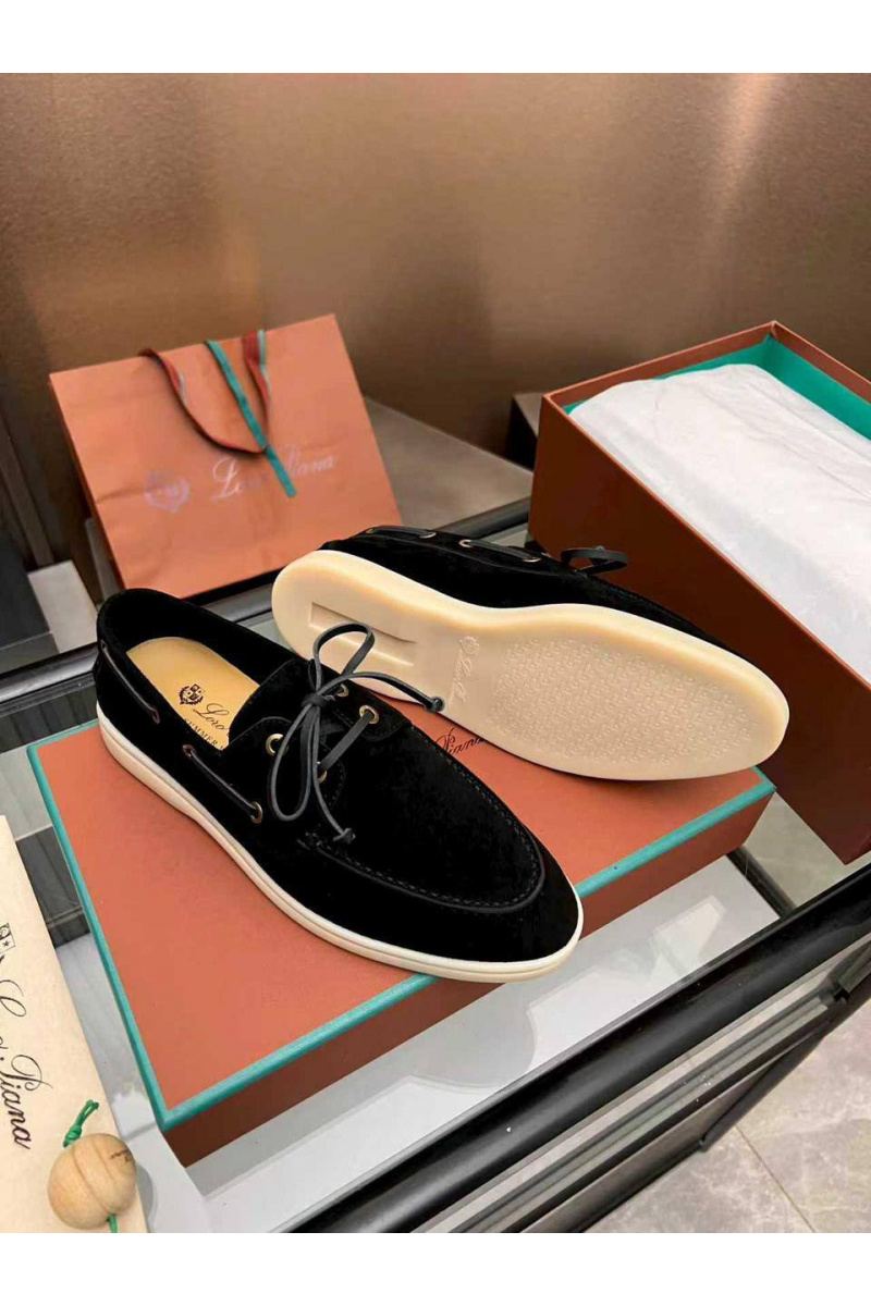 Loro Piana Женские замшевые лоферы premium