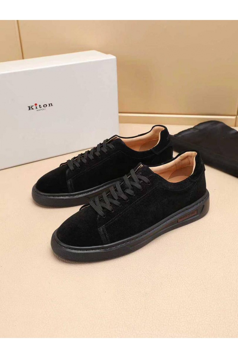 Kiton Мужские замшевые кроссовки 