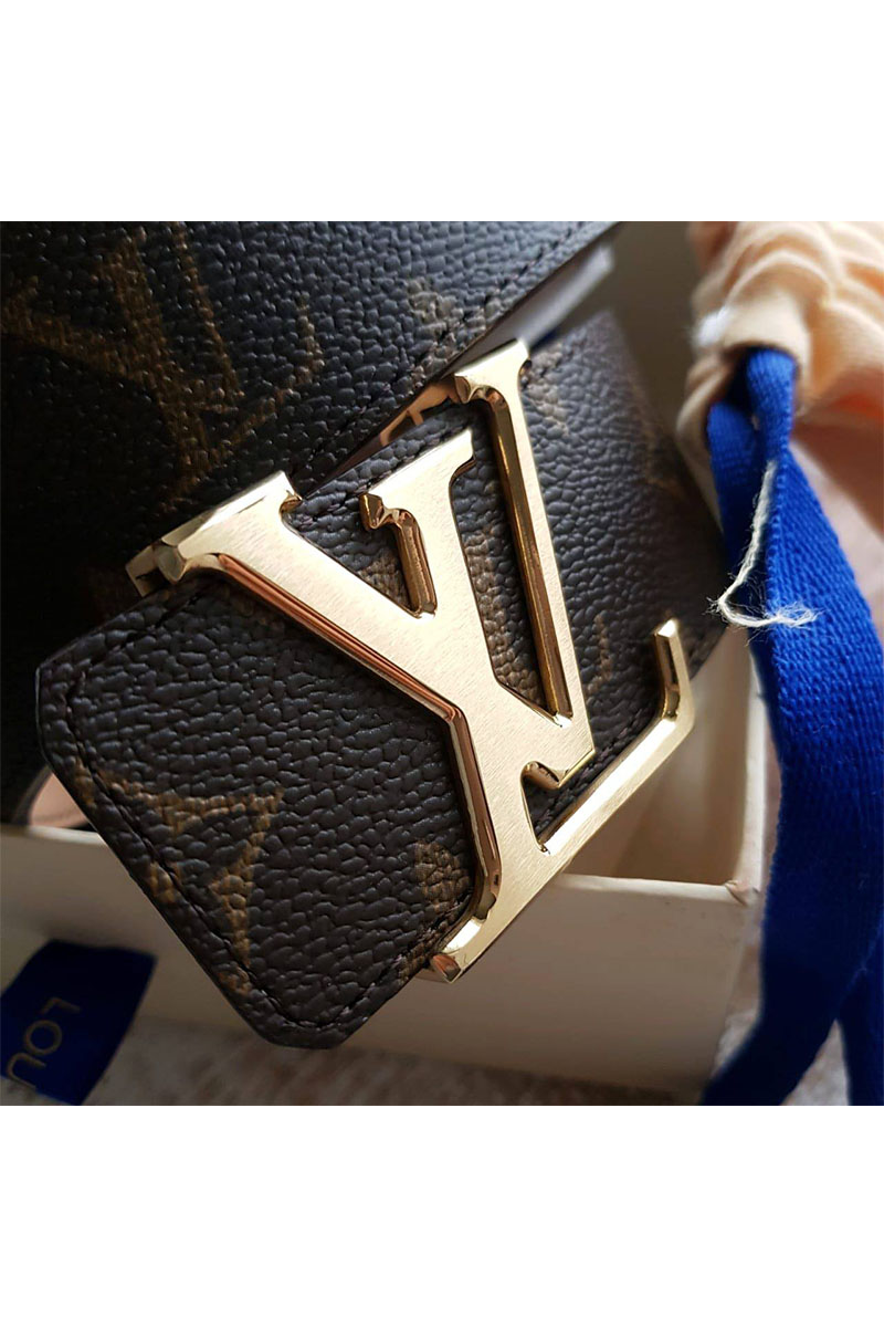 Lоuis Vuittоn Кожаный ремень Initiales Monogram (длина 90 / 95 / 100 см)