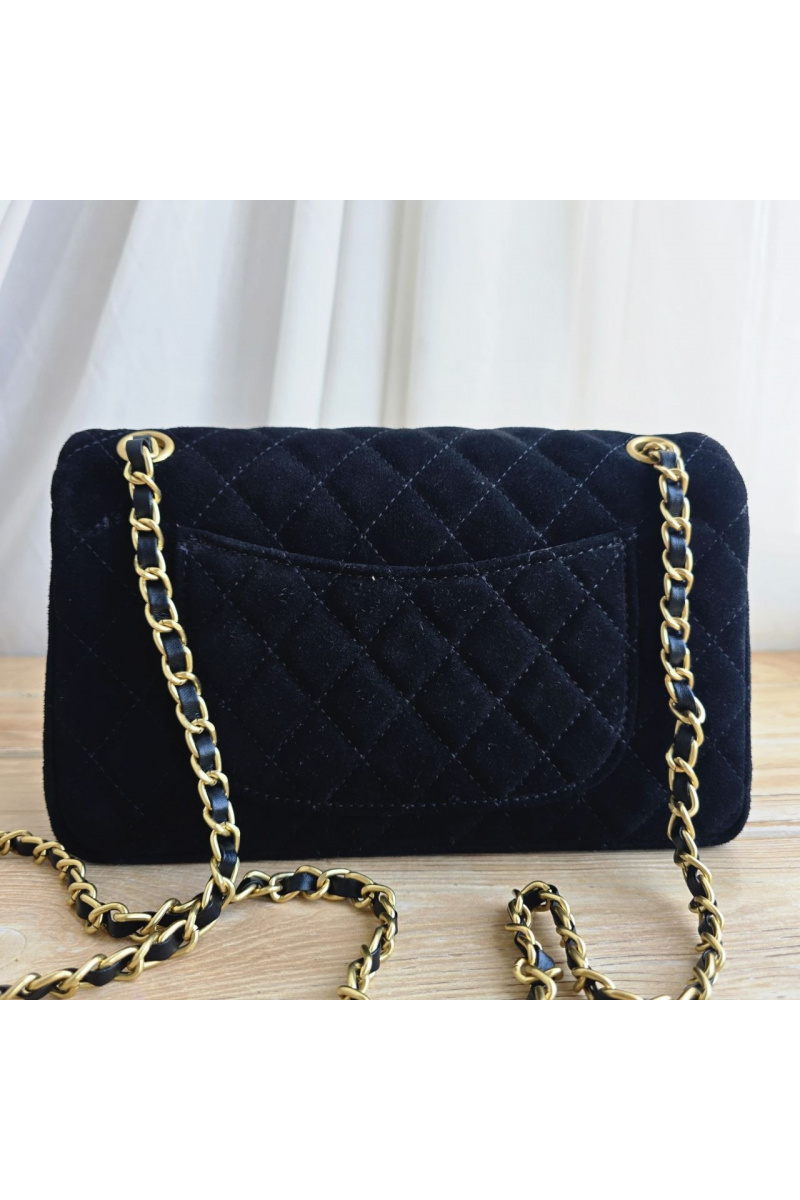 Chаnеl Замшевая сумка Classic Double Flap 25x14 см
