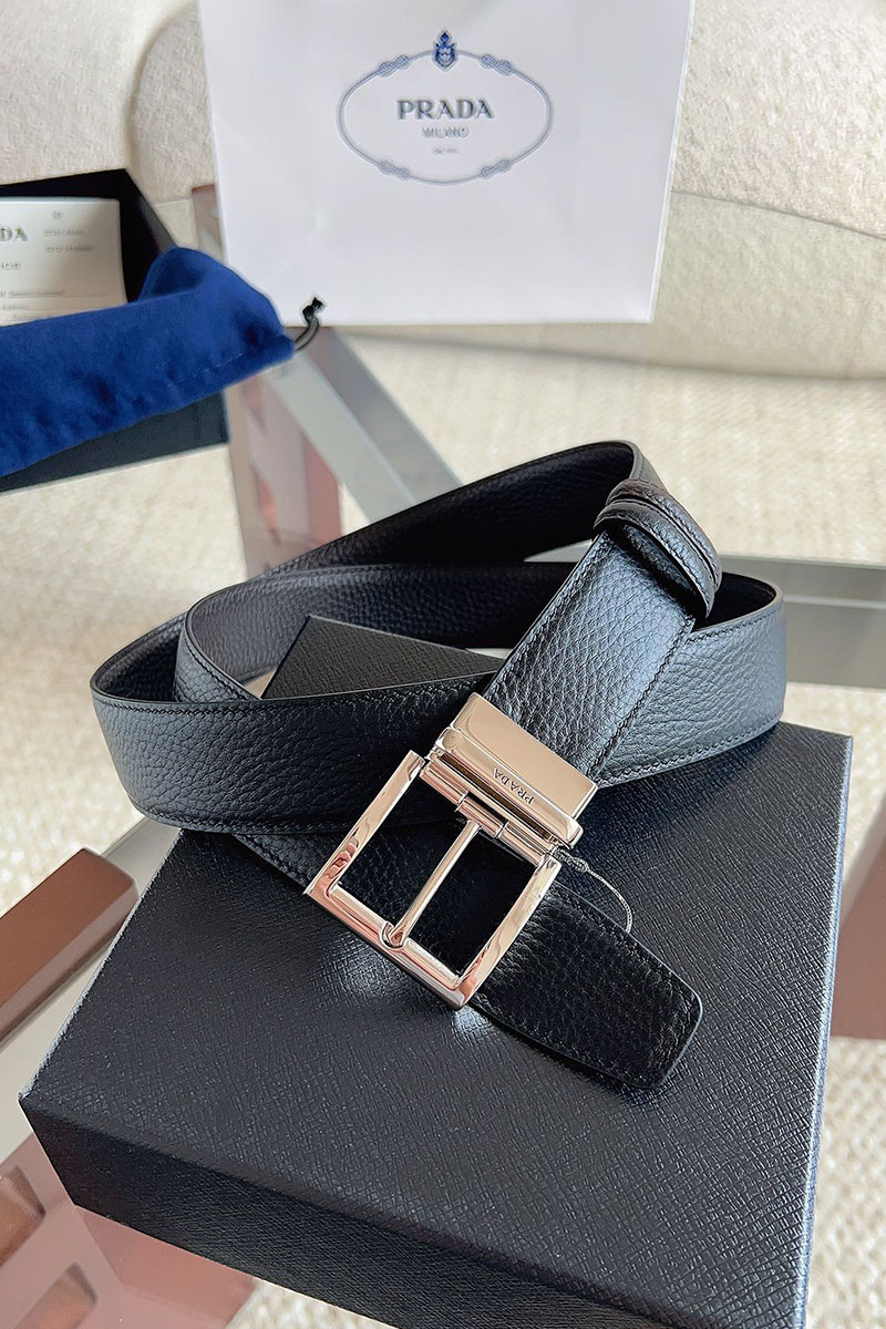 Prada Двусторонний кожаный ремень premium
