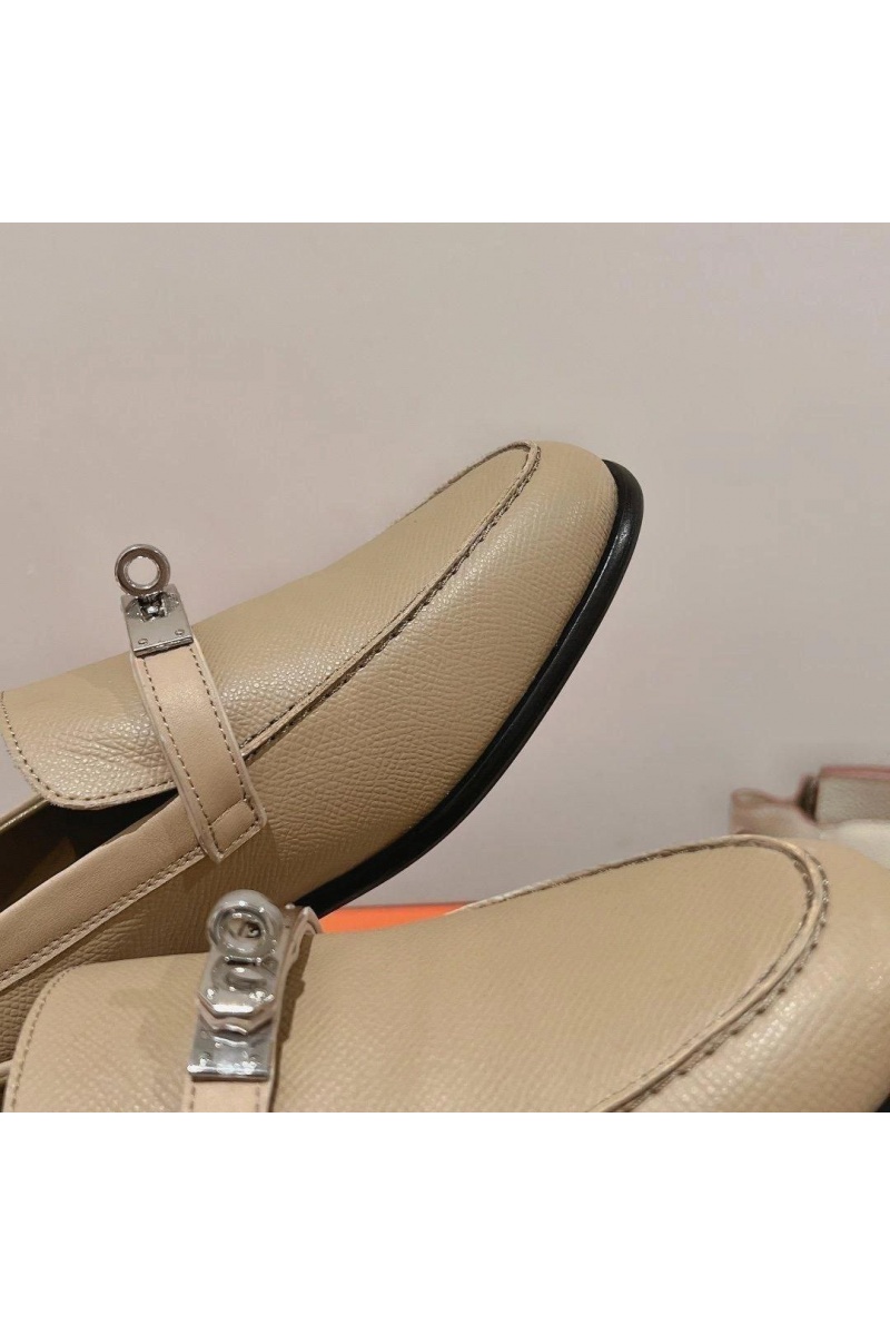 Hermes Женские кожаные лоферы 
