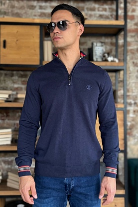 Мужской джемпер quarter-zip - Navy