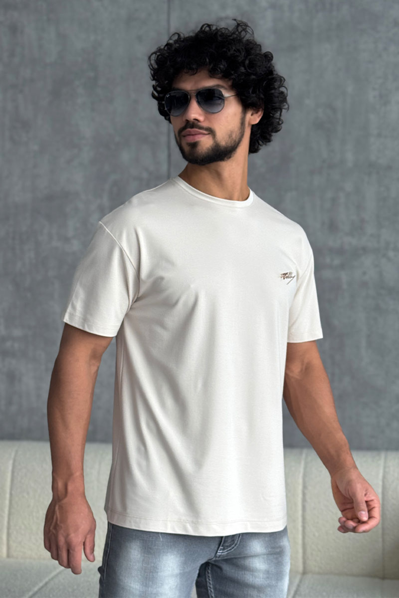 Zilli Мужская бежевая футболка 