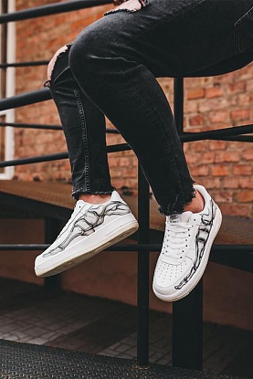 Кроссовки AF1 Low "Skeleton" - White