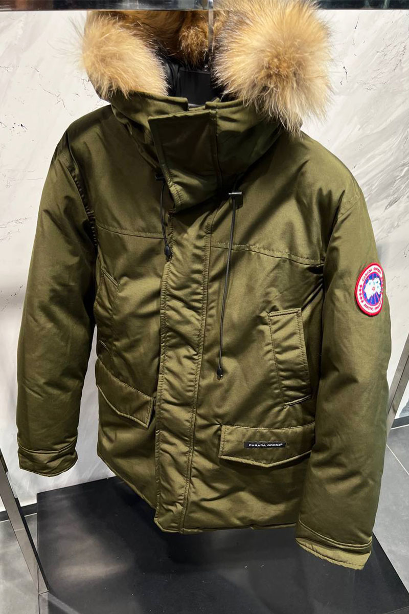 Canada Goose Утеплённая парка зелёного цвета Langford