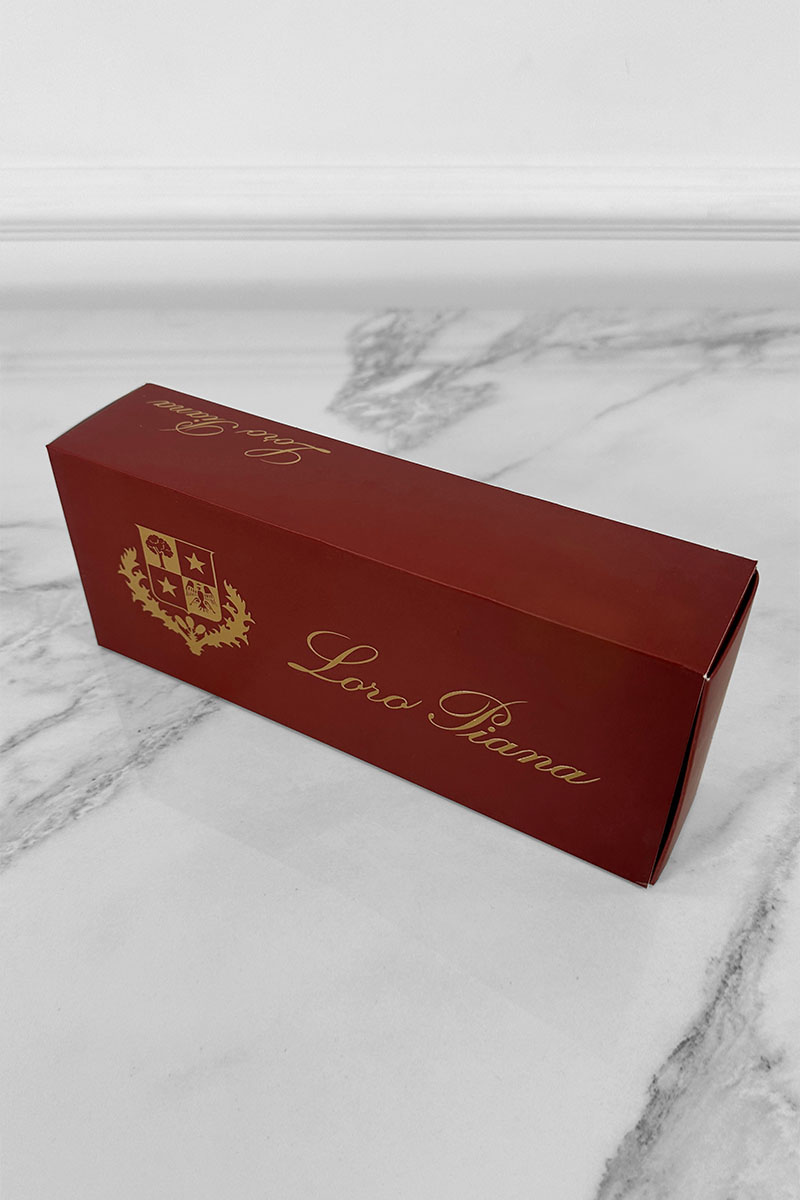 Loro Piana Комплект тёмно-синих носков grey logo