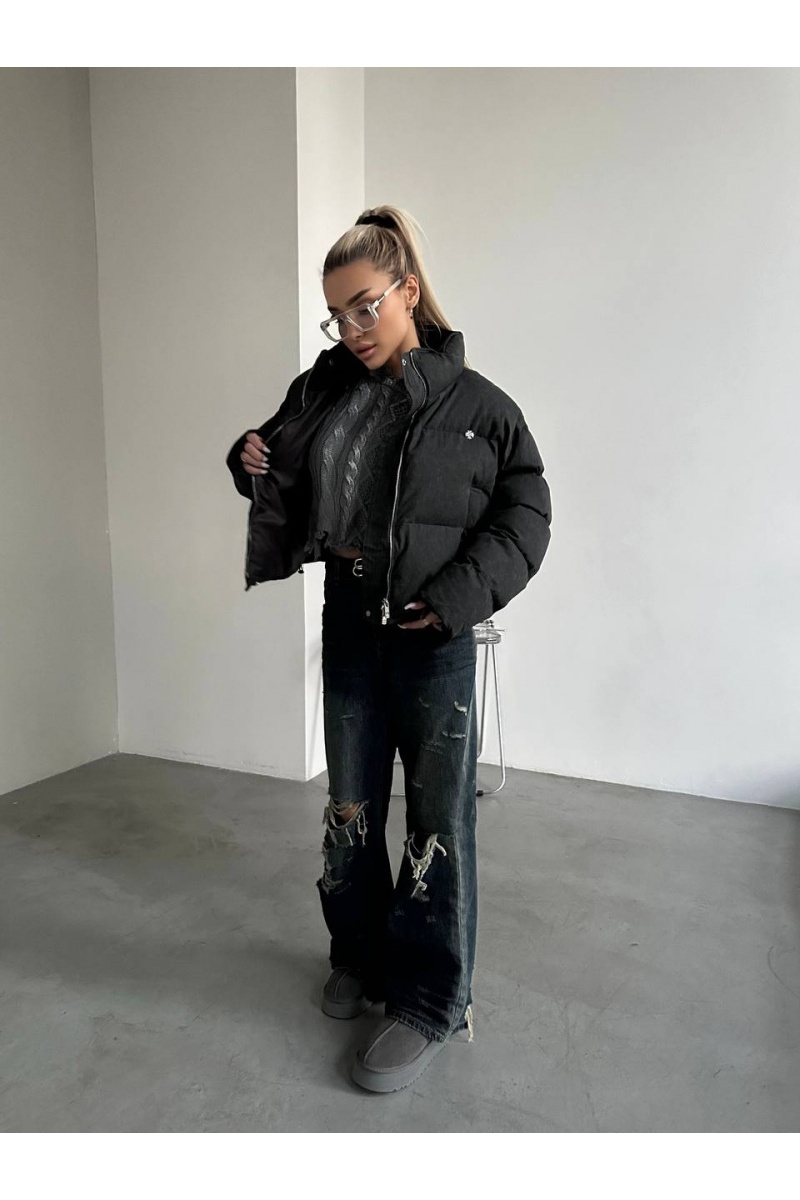 Chrome Hearts Женская чёрная куртка 
