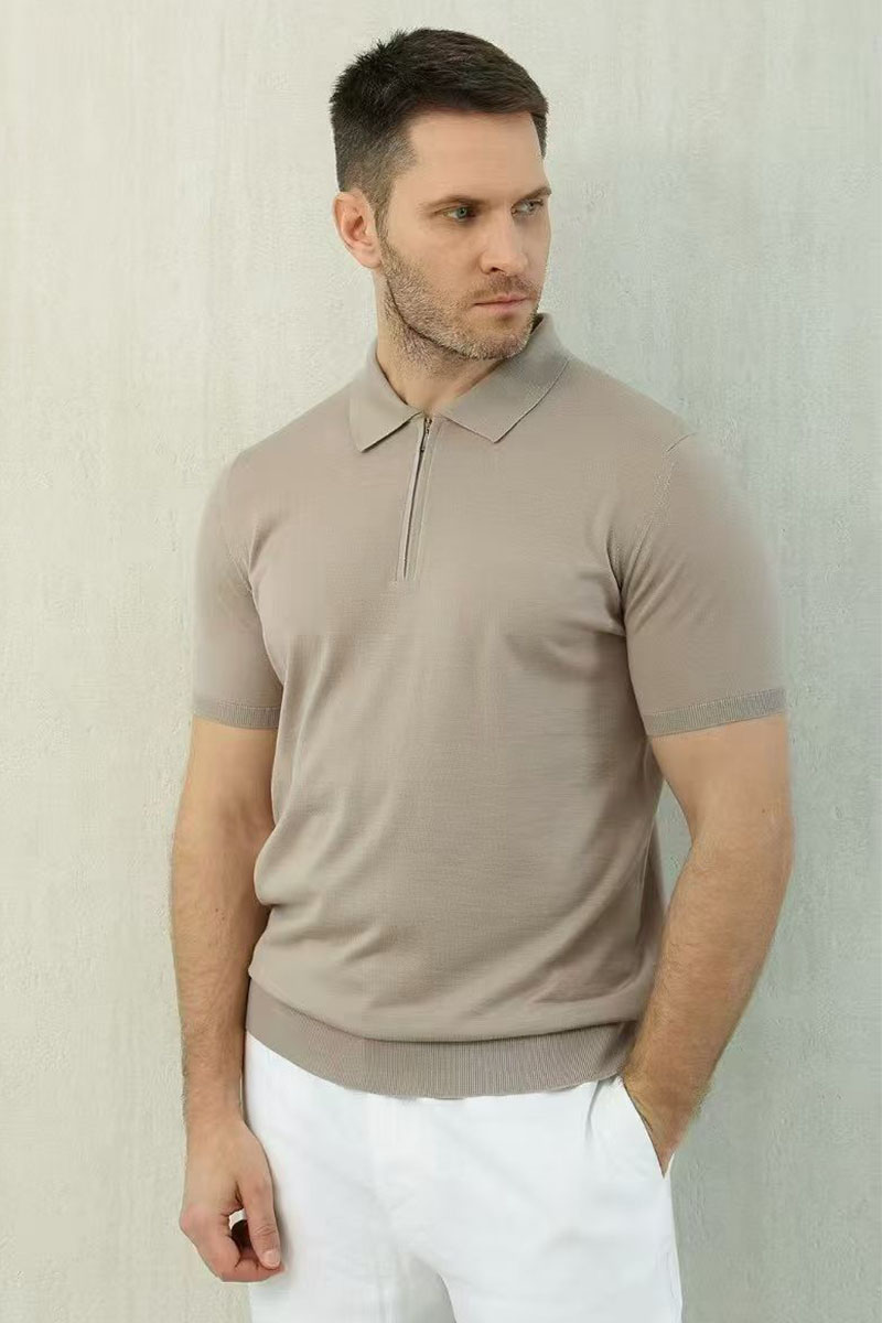 Loro Piana Мужское серое поло premium
