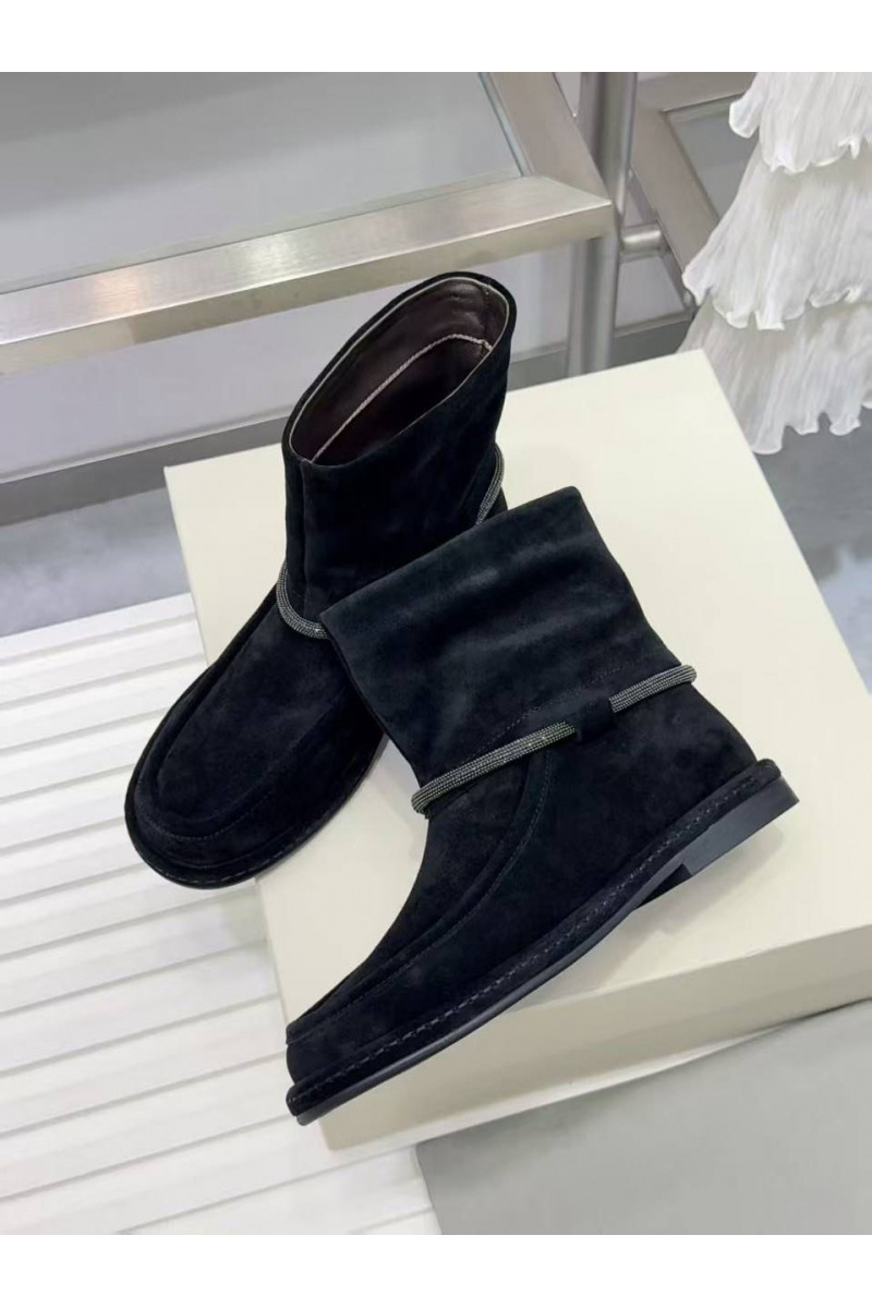 Brunеllо Сuсinеlli Женские замшевые сапоги premium - Black