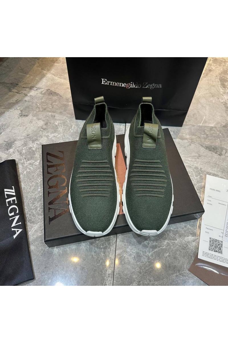 Zegna Мужские текстильные кроссовки