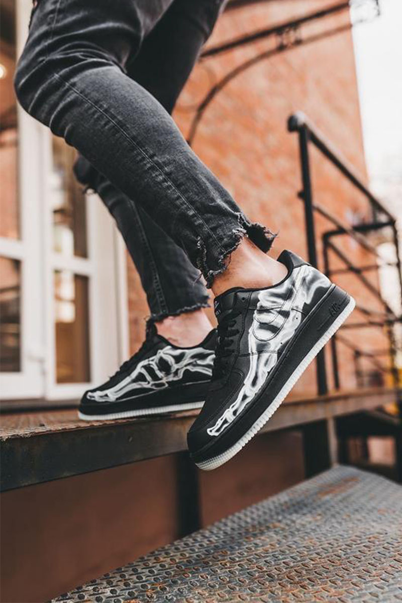 Nike Кроссовки AF1 Low "Skeleton" - Black