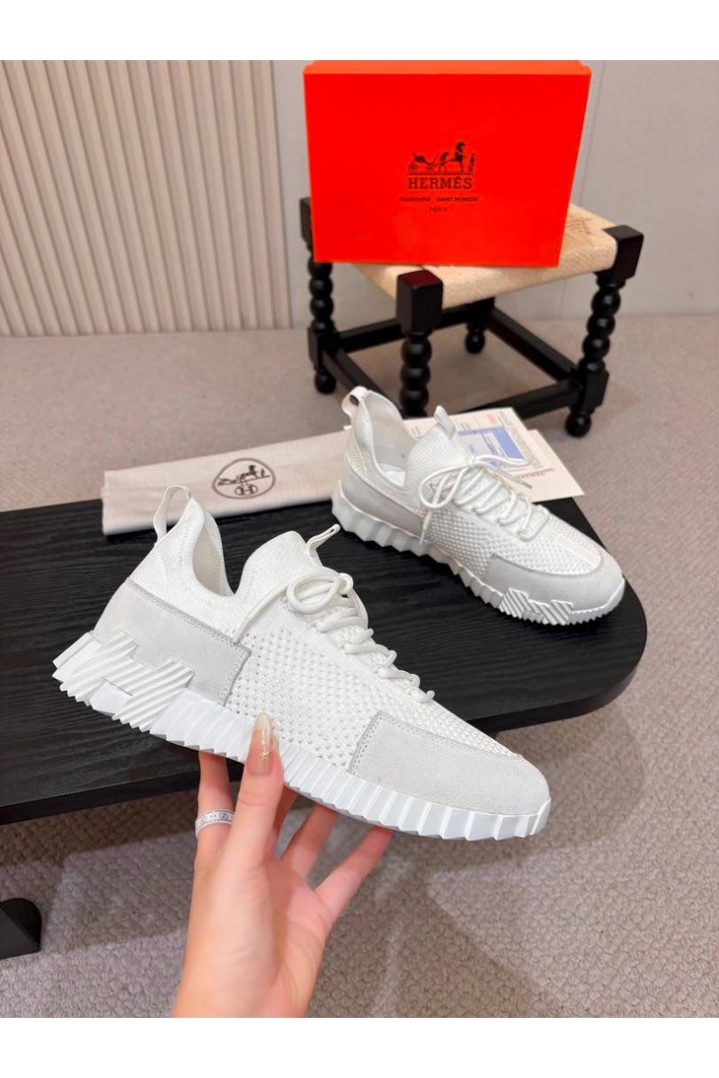 Hermes Текстильные кроссовки lift slip-on