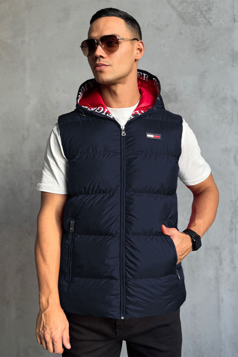 Tommy Hilfiger Мужской жилет тёмно-синего цвета