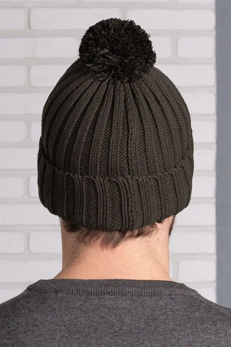 Diesel Шапка logo-patch - Khaki