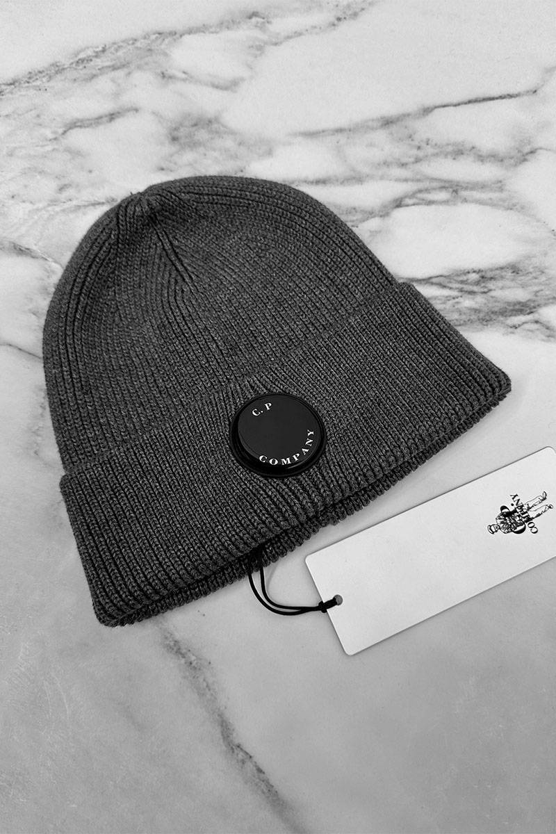 C.P. Company Шапка Single Lens - Dark Grey