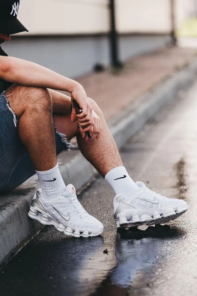 Nike Кроссовки Shox TL - White
