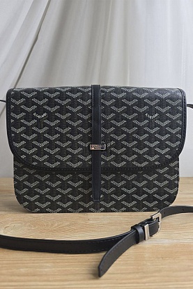 Кожаная сумка Goyard Belvedere MM 27x21 см